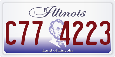 IL license plate C774223