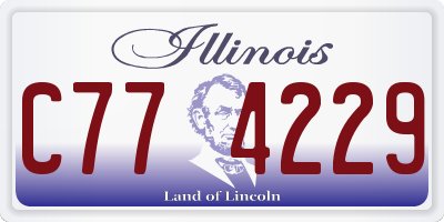 IL license plate C774229