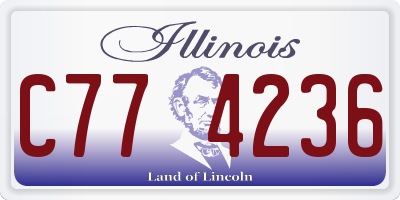 IL license plate C774236