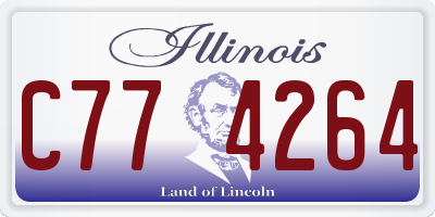 IL license plate C774264