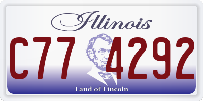 IL license plate C774292