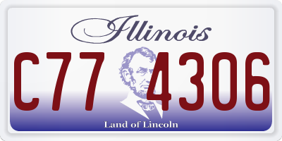 IL license plate C774306