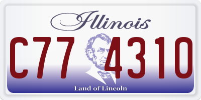 IL license plate C774310