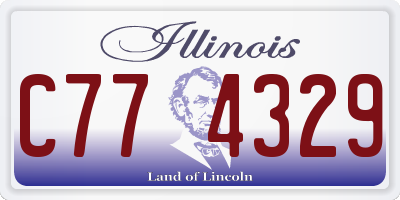 IL license plate C774329