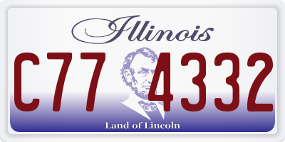 IL license plate C774332