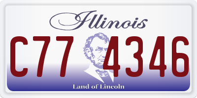 IL license plate C774346