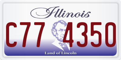 IL license plate C774350