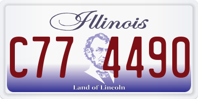 IL license plate C774490
