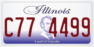 IL license plate C774499