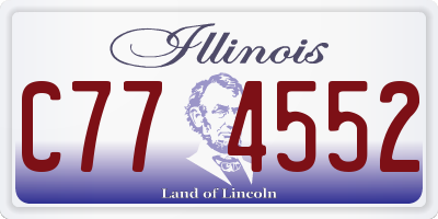 IL license plate C774552