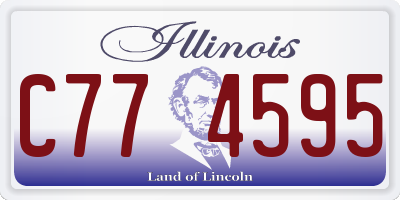 IL license plate C774595
