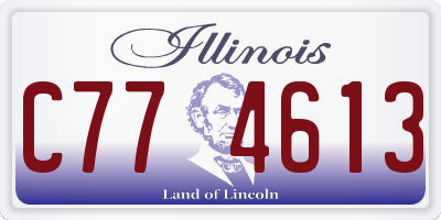 IL license plate C774613