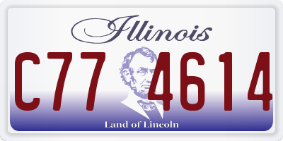 IL license plate C774614