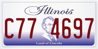 IL license plate C774697