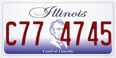 IL license plate C774745