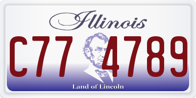 IL license plate C774789