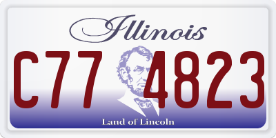IL license plate C774823