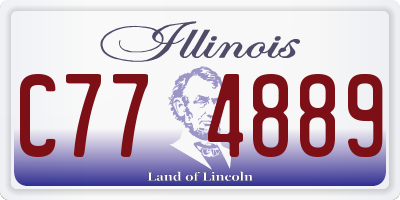 IL license plate C774889