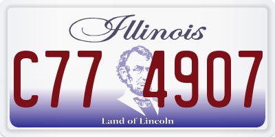 IL license plate C774907