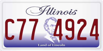 IL license plate C774924