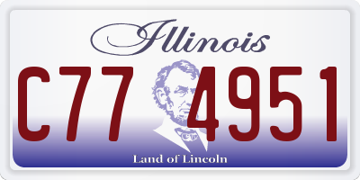 IL license plate C774951