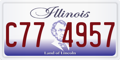 IL license plate C774957