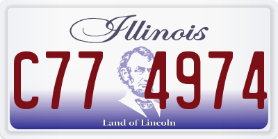 IL license plate C774974