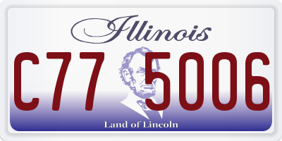 IL license plate C775006