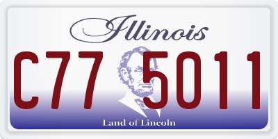 IL license plate C775011
