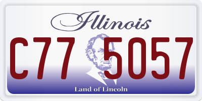 IL license plate C775057