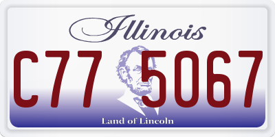 IL license plate C775067