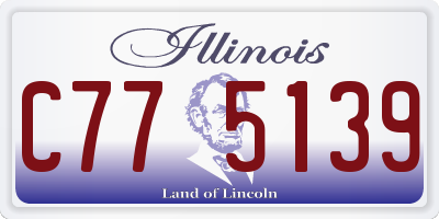 IL license plate C775139