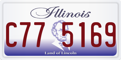 IL license plate C775169