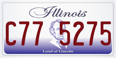 IL license plate C775275