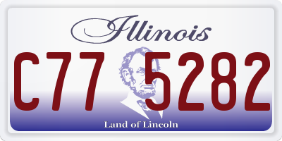 IL license plate C775282