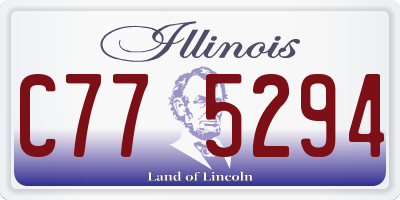 IL license plate C775294