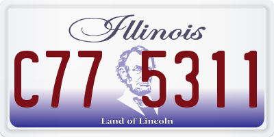 IL license plate C775311