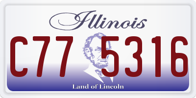 IL license plate C775316