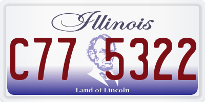 IL license plate C775322