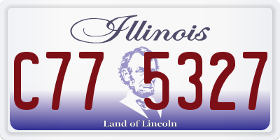 IL license plate C775327