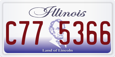 IL license plate C775366