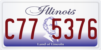 IL license plate C775376