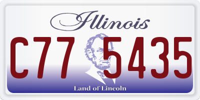 IL license plate C775435