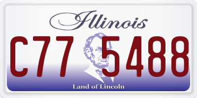 IL license plate C775488