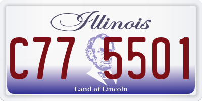 IL license plate C775501