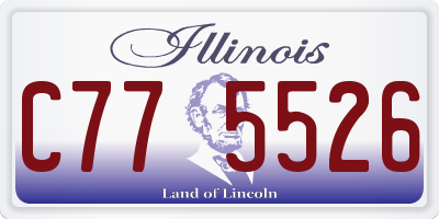 IL license plate C775526