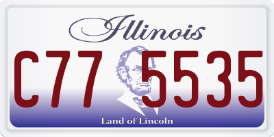 IL license plate C775535