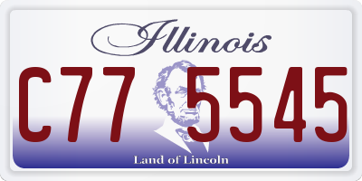 IL license plate C775545