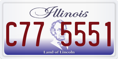 IL license plate C775551