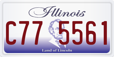 IL license plate C775561